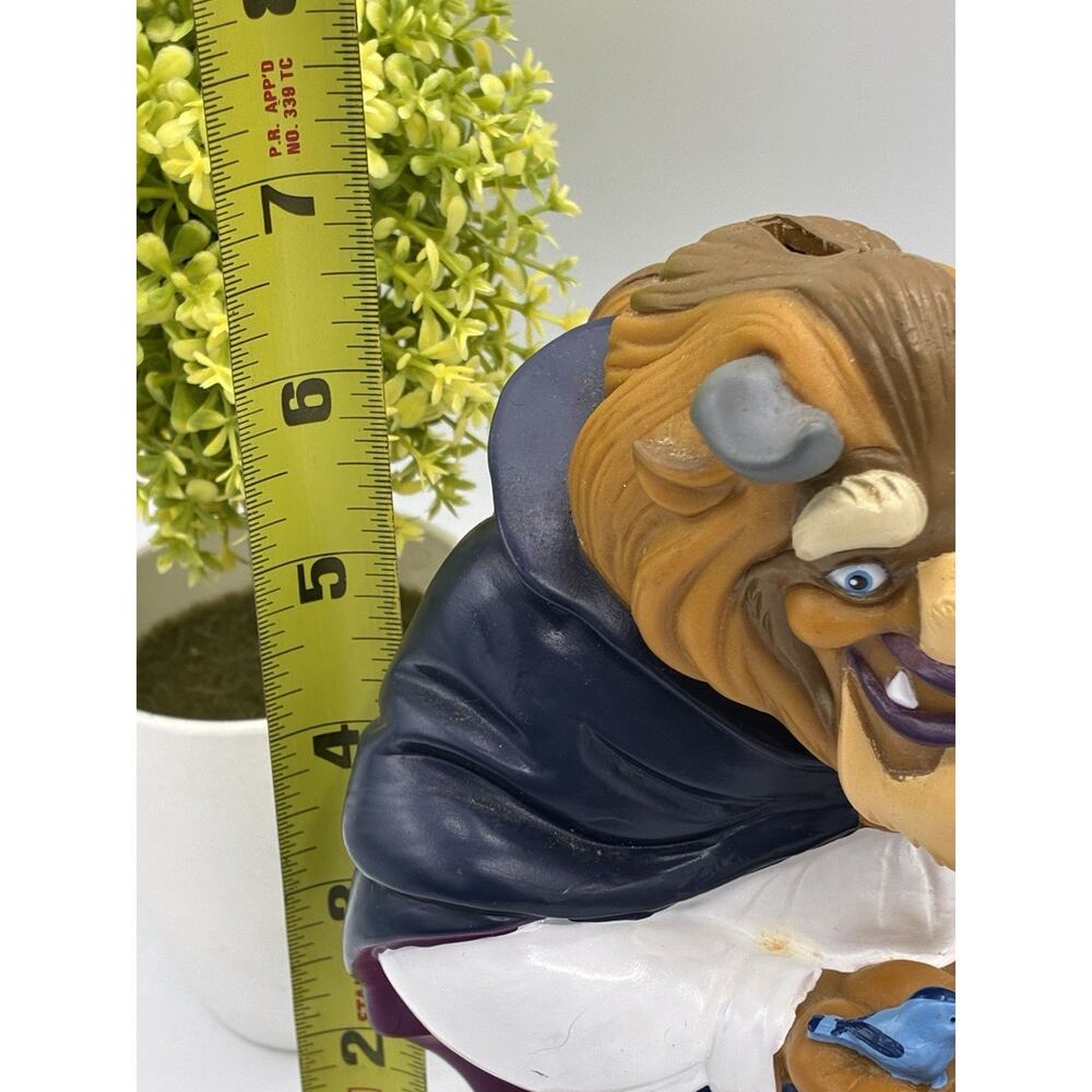 Disney Beauty and the Beast The Beast Coin Bank Piggy Bank Vintage 1990s - Picture 3 of 5
